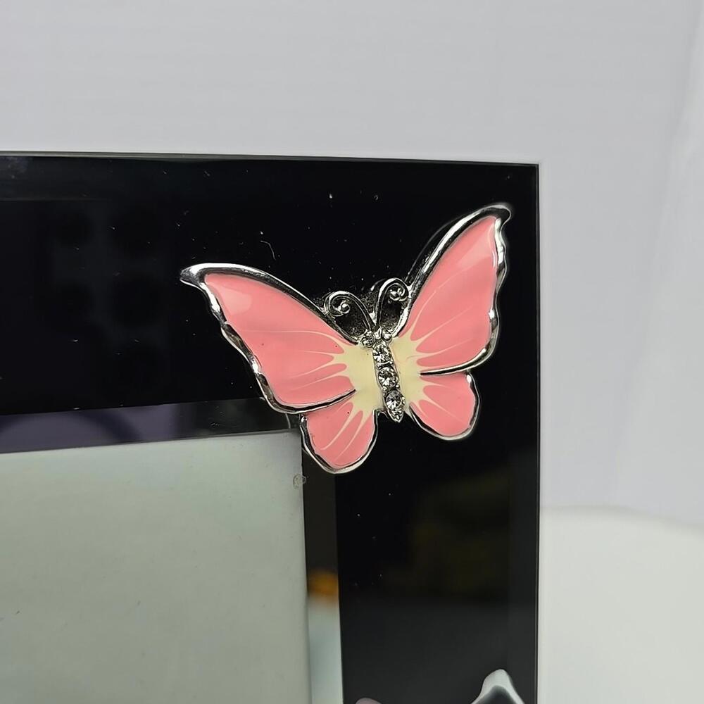 Pink Butterfly 6.5x 8.5 Picture Frame Vertical Spring Butterflies Photo Frame... - Picture 3 of 15